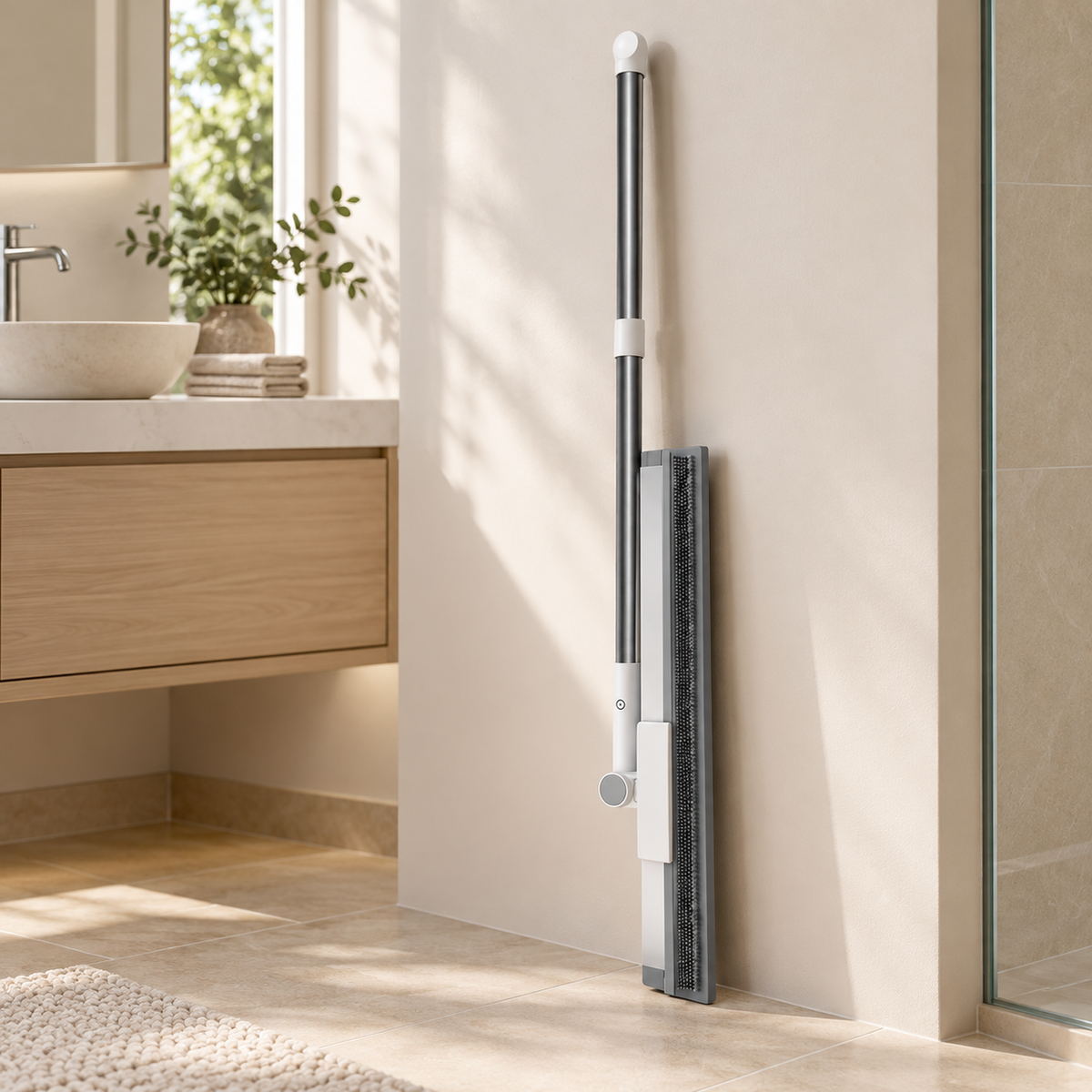 50cm Floor Squeegee — storage 50cm. Styled product illustration; props not included.